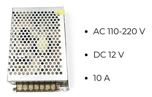 Fonte Colmeia 12v 10a 120w S-120-12 Cftv Led Bivolt